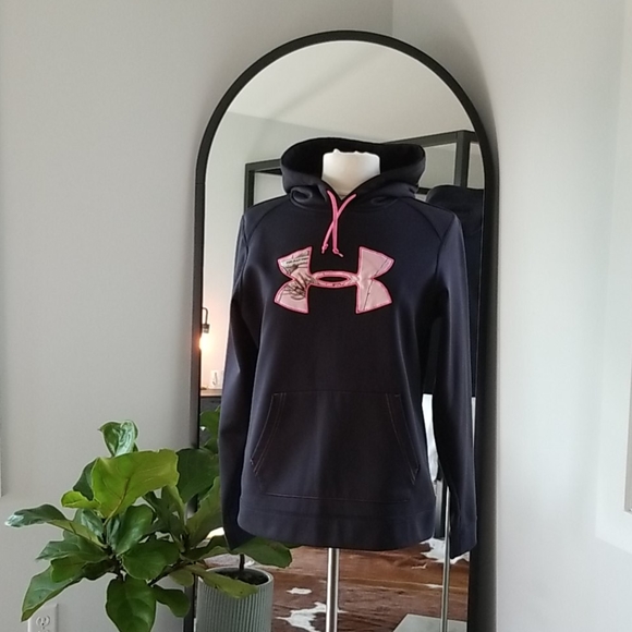 UA Storm Camo Logo ColdGear Sweatshirt - Picture 1 of 7